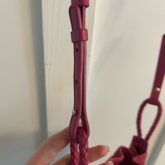 Sezane ZÉLIE MINI BUCKET BAG raffia pink - Picture 8 of 10